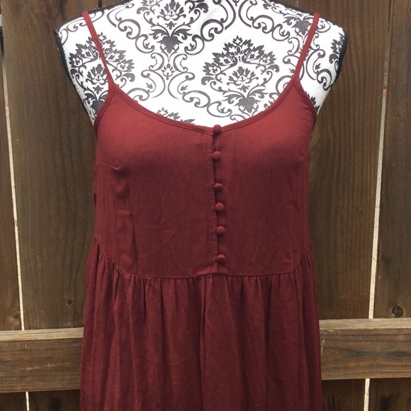 NWOT Maroon Mossimo Supply Sundress - Picture 2 of 5